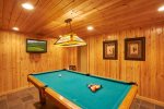 Shoot pool in the pool room.  Pool room is downstairs and a little smaller than the photos indicate.. 